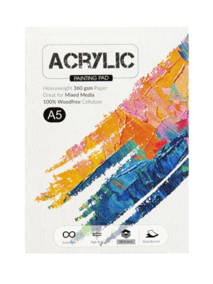 SCHOLAR ACR2 A5 ACRYLIC PAINTING PAD 360GSM 10SHEET