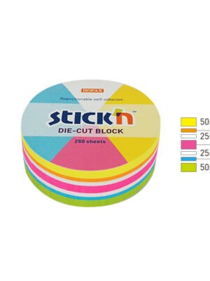 HOPAX 21830 STICK'N DIE-CUT BLOCK CIRCLE CUBE