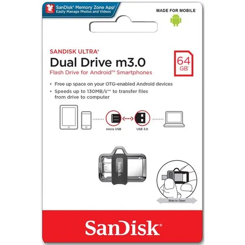 SANDISK SDDD3 64GB ULTRA DUAL DRIVE USB 3.0 1400