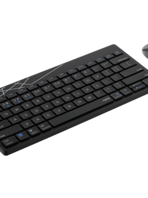 RAPOO 8000M MULTI MODE WIRELESS KEYBOARD+MOUSE BLACK 2199
