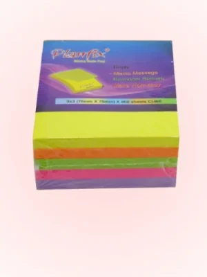 PLANFIX 003 STICKY PAD MULTICOLOR 3X3 100SHEETS