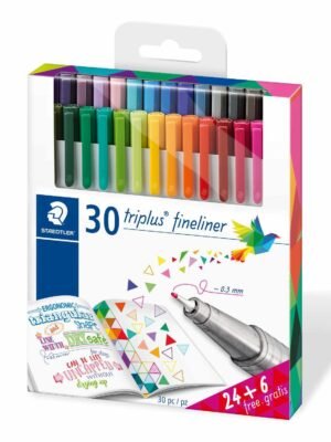 STAEDTLER 334 C30P TRIPLUS FINELINER PEN 30COLOR PACK OF 30PCS