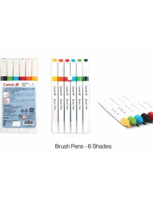 CAMEL BRUSH PEN SET 6 COLOUR