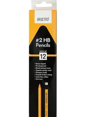 BRUSTRO 2HB PENCILS 12N
