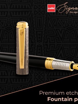 CELLO SIGNATURE HERITAGE FOUNTAIN PEN WITH 22KT GOLD PLATED NIB
