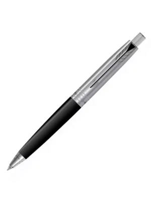 PARKER ASTER SILVER BLACK CHROME TRIM BALL PEN