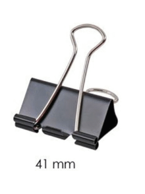 JB9 BINDER CLIPS 41MM PACK OF 12PCS