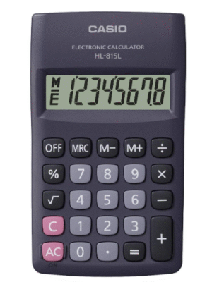CASIO HL-815L BK CALCULATOR 145
