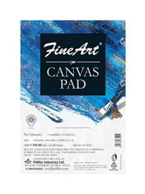 FINE ART CANVAS PAD 12X16 10SHEET