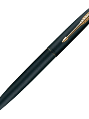 PARKER FRONTIER MATTE BLACK GOLD TRIM ROLLER BALL PEN
