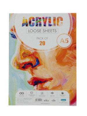 SCHOLAR ACRL2 A5 ACRYLIC LOOSE SHEET 20SHEET 360GSM