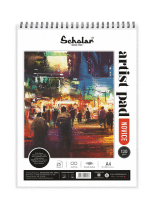 SCHOLAR AP1 A4 ARTIST PAD NOVICE 130GSM 25SHEETS