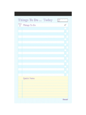 SCHOLAR TTD5 A4 THINGS TO DO PAD 50SHEET