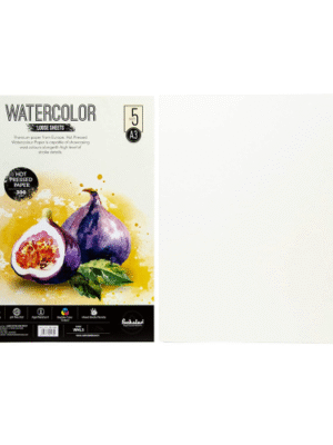 SCHOLAR WHL3 A3 WATERCOLOR HOT PRESS PAPER 300GSM LOOSE SHEET 5SHEET