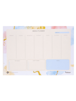 SCHOLAR WPL4H A4 WEEKLY PLANNER HORIZONTAL 50SHEET