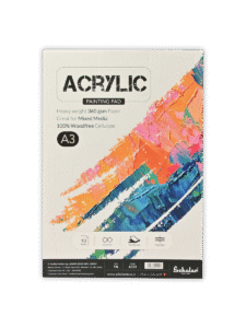 SCHOLAR ACR3 A3 ACRYLIC PAINTING PAD 360GSM 10SHEET