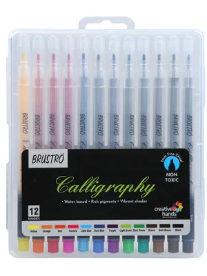 BRUSTRO CALLIGRAPHY PEN SET 12N