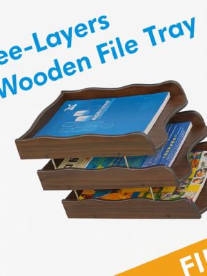 PLANFIX XH 7803 WOODEN FILE TRAY THREE LAYER