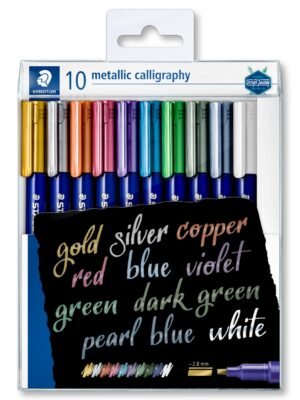 STAEDTLER 8325 TB10 METTALIC CALLIGRAPHY PEN 10N COLOR
