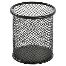 SAYA 12C CLEAR PEN STAND METAL MESH ROUND