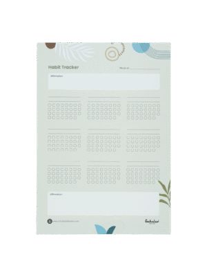 SCHOLAR HTMV A4 MONTHLY HABIT TRACKER 24SHEET VERTICAL