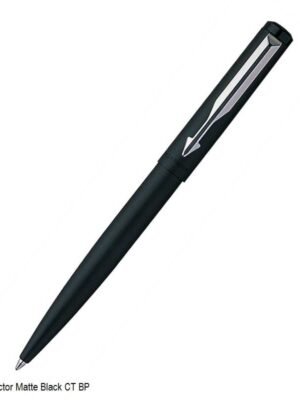 PARKER VECTOR MATTE BLACK CHROME TRIM BALL PEN