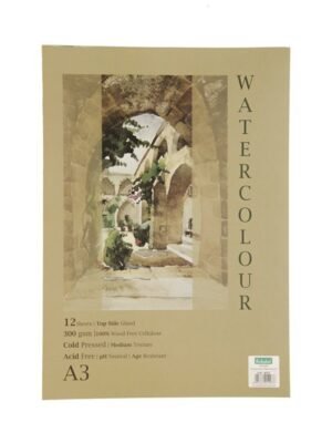 SCHOLAR WCP3 A3 WATER COLOR DRAWING PAD 300GSM 12SHEET