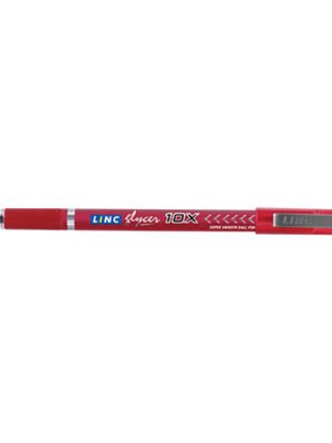 LINC GLYCER 10X BALL PEN RED PACK OF 10PCS