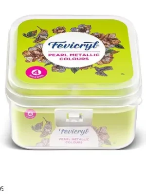 FEVICRYL ACRYLIC PEARL METTALIC KIT 40ML 4 SHADES