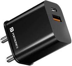 PORTRONICS 1023 ADAPTO 20B MACH CHARGER BLACK 999