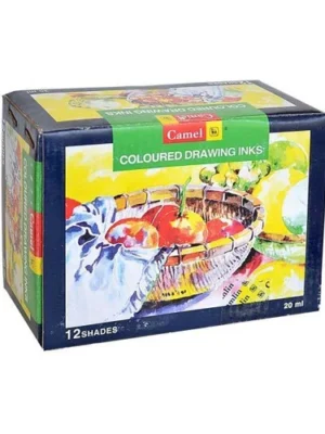 CAMEL DRAWING INK 20ML PACK OF 12SHADES