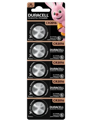 DURACELL CR2016 CHHOTA POWER CELL CARD OF 5PCS