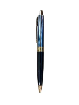 PARKER ASTER CONTEMPORARY BLACK&CHROME GOLD TRIM  BALL PEN