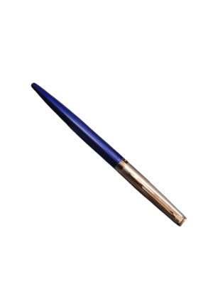 WATERMAN HEMISPHERE STAINLESS STEEL MATT BLUE CHROME TRIM BALL PEN