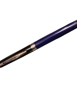 WATERMAN HEMISPHERE COLOR BLACK&BLUE CHROME TRIM ROLLER BALL PEN