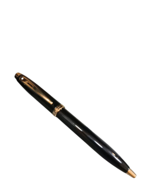 SHEAFFER 9322 GIFT 100 A GLOSS BLACK GOLD TRIM BALL PEN