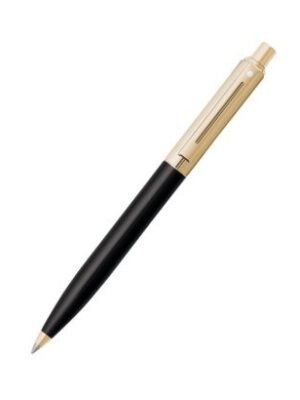 SHEAFFER 335 BRUSHED GLOSSY BLACK&CHROME GOLD TRIM BALL PEN