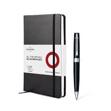 SHEAFFER 9312 GIFT SET 300 CHROME BALL PEN WITH NOTEBOOK