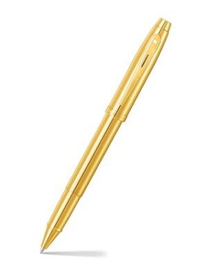 SHEAFFER 9372 PVD GOLD WITH PVD GOLD TRIM ROLLER BALL PEN