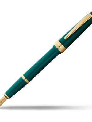 CROSS AT0746-12FF BAILEY LT  GREEN&GOLD FOUNTAIN PEN