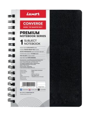 LUXOR 1 SUBJECT SPIRAL NOTEBOOK A4 160PAGES