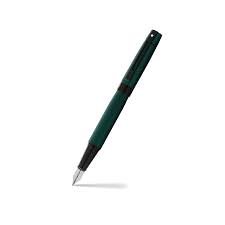 SHEAFFER 9346 MATTE GREEN WITH BLACK TRIM MEDIUM FOUNTAIN PEN