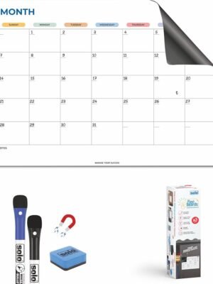 SOLO MWSA3M1 MAGENTIC MONTHLY PLANNER WHITE BOARD