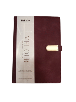 SCHOLAR VLR2 A5 VELOUR NOTEBOOK 192 PAGES