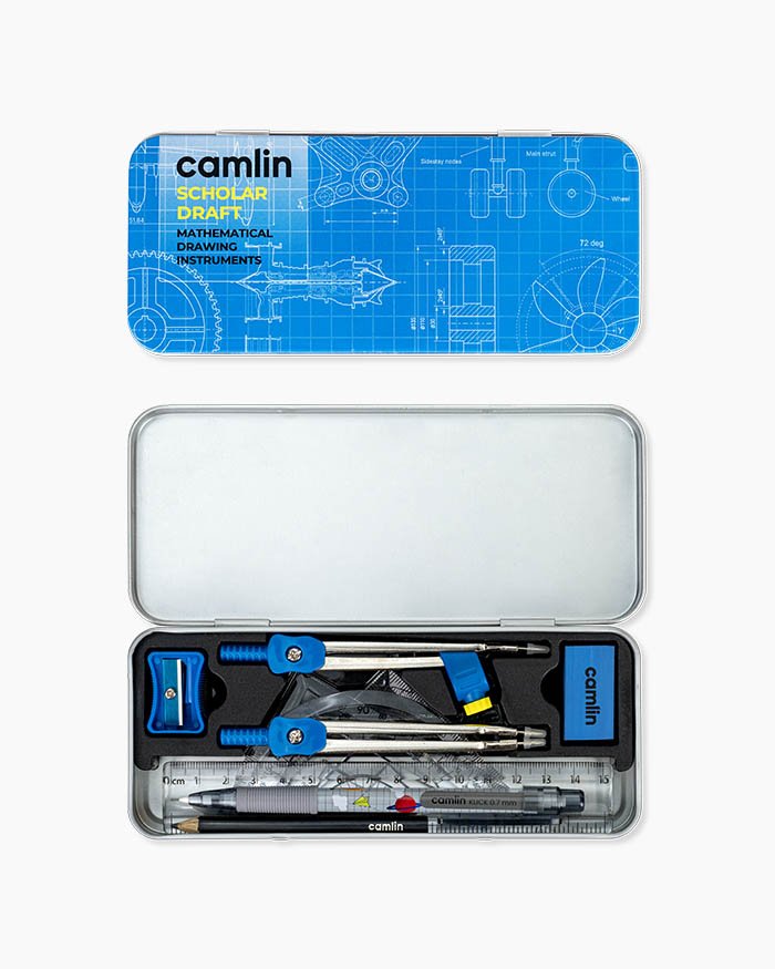 CAMLIN SCHOLAR DRAFT MATHEMATICAL DRAWING INSTRUMENT GEOMETRY BOX