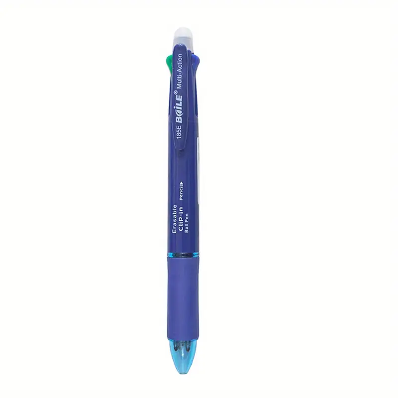 BAOKE 185E 5IN1 ERASABLE CLIP-IN BALL PEN 07.MM+PENCIL 0.5MM(BLUE,BLACK,RED,)