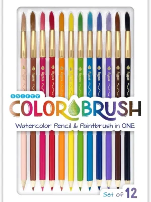 MACARON MCR-1990-108 PENCIL COLOR WITH BRUSH PACK OF 12PCS