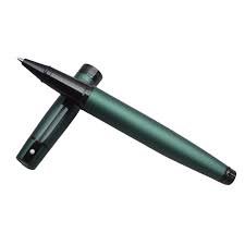 SHEAFFER 9346 MATTE GREEN WITH POLISHED BLACK TRIM ROLLER BALL PEN