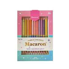 MACARON MCR21 DOUBLE SIDE COLOR PENCIL PACK OF 13N(26 SHADES)