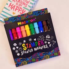 MACARON MCR-1990-21 STAMPER SCENTED MARKER  PACK OF 10PCS